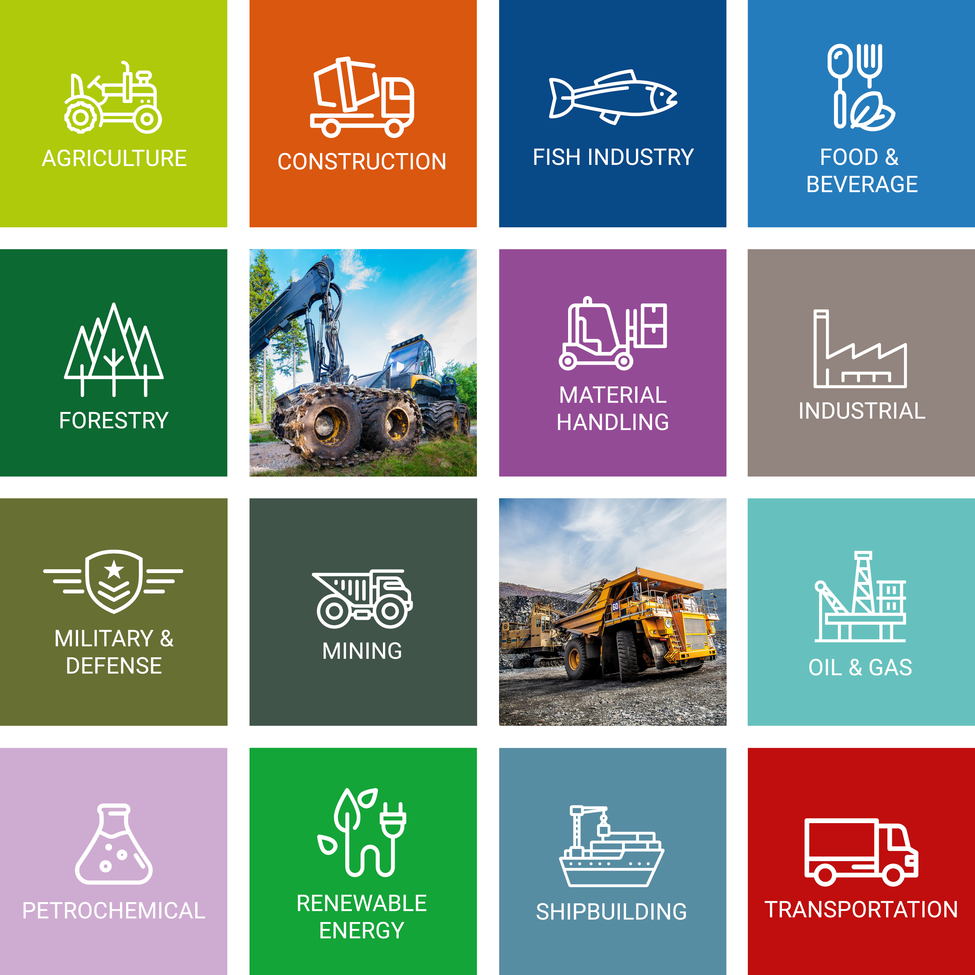 Segment icons | Dunlop Hiflex