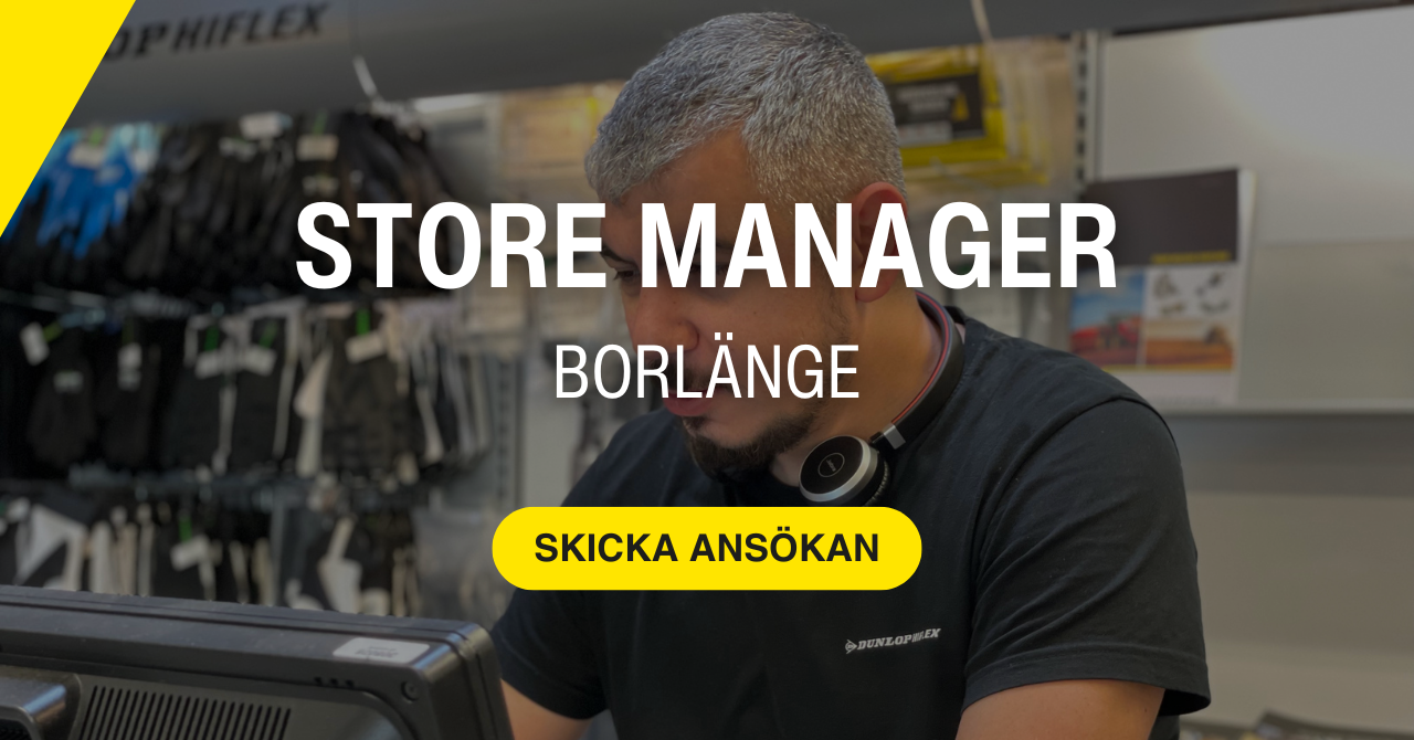 Store Manager Borlänge | Dunlop Hiflex